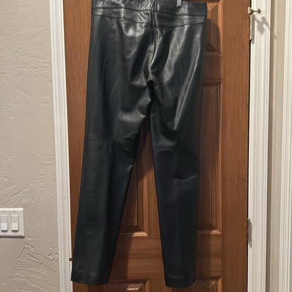 Cache Genuine Leather Pants Black NWOT - Picture 4 of 7